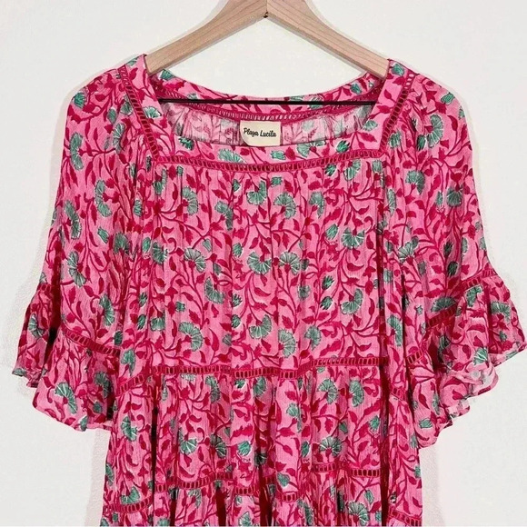 NWT Playa Lucila Floral Dress Pink - Picture 6 of 14